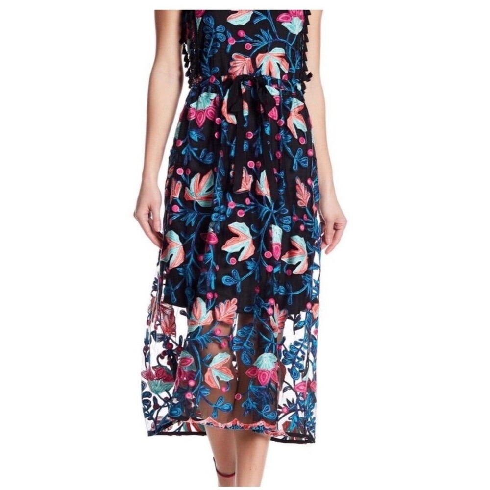 Eva Franco {Anthropologie} “Sage” embroidered floral dress